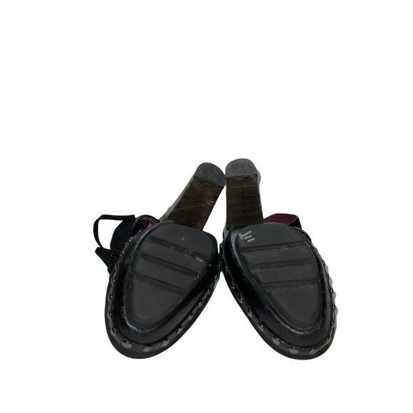 Coach Poppy Rena Platform Suede Mules Tie Sling Woman Shoes Size 9.5 - Picture 6 of 10